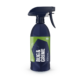 A dark blue spray bottle with green and silver stylings. The words "Bug & Grime" are clearly visible in a white font.