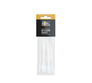 A pack of four ADBL Detailing Swabs in a transparent, plastic-sealed package.