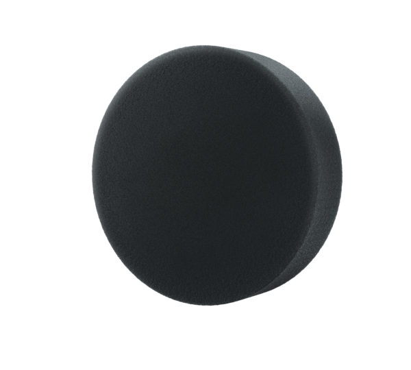A black 10cm soft foam polishing pad by ADBL.