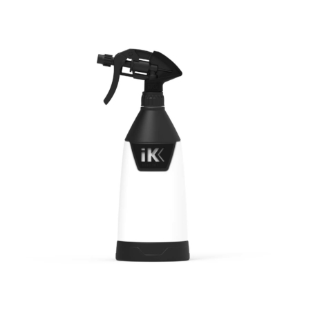 IK Multi TR 1 trigger sprayer with a white bottle, black adjustable spray nozzle, ergonomic trigger and wide black base against a white background.