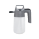 IK HC 1.5 pressure sprayer with translucent white graduated tank, grey pump housing and side handle, black adjustable nozzle and top carrying handle.