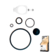 IK Multi–Foam 1.5 / Pro 2 maintenance kit showing four black rubber O-rings, a black valve, a white shaft assembly and IK-branded packaging.